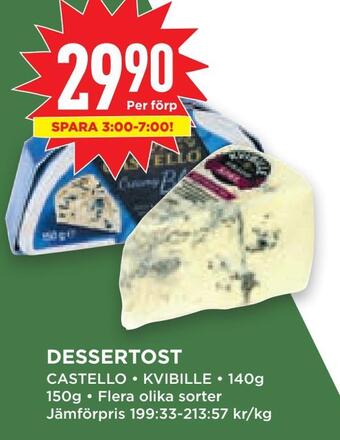 Willys Hemma Dessertost erbjuda