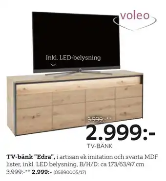 XXXLutz Tv-bänk "edra" erbjuda