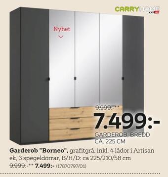XXXLutz Garderob "borneo" erbjuda