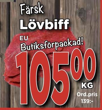 Supergrossen Lövbiff erbjuda