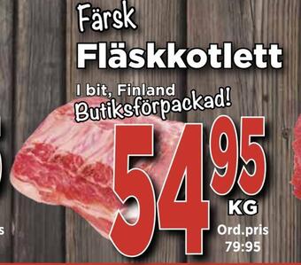 Supergrossen Fläskkotlett erbjuda