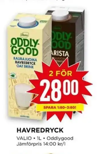 Willys Havredryck 1L erbjuda