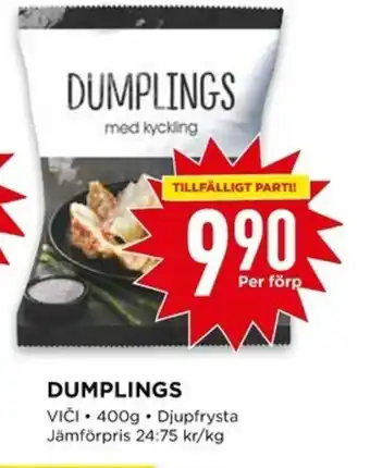 Willys Dumplings 400g erbjuda