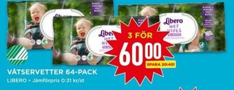 Willys Våtservetter 64-Pack erbjuda