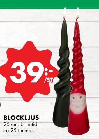 ÖoB Blockljus erbjuda
