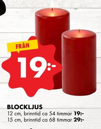 ÖoB Blockljus erbjuda