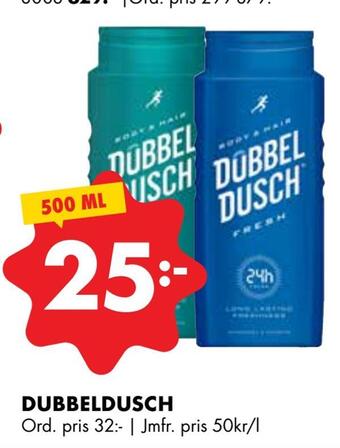 ÖoB Dubbeldusch erbjuda