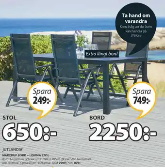JYSK Jutlandia Lomma Stol erbjuda