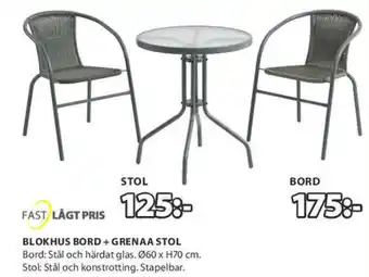 JYSK Fast Lågt Pris Grenaa Stol erbjuda