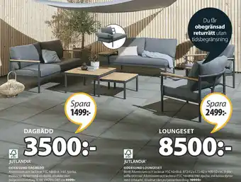 JYSK Jutlandia Oddesund Loungeset erbjuda