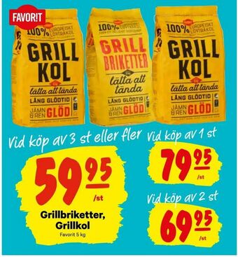 City Gross Grillbriketter, Grillkol erbjuda
