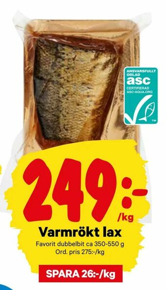 City Gross Varmrökt lax erbjuda
