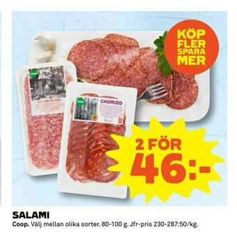 Coop Extra Salami erbjuda