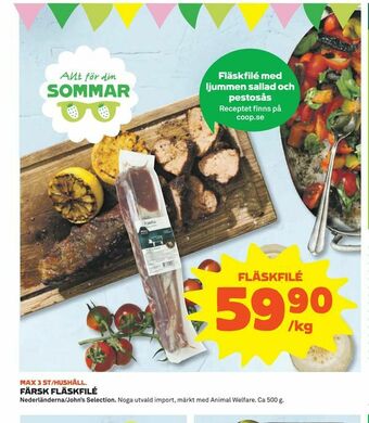 Coop Daglivs Färsk fläskfilé erbjuda