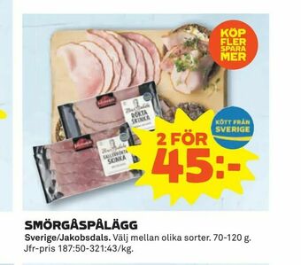 Coop Daglivs Smörgåspålägg erbjuda