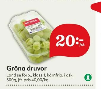 Hemköp Gröna druvor erbjuda
