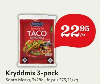 Hemköp Kryddmix 3-pack erbjuda