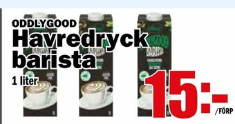 Matdax Havredryck barista erbjuda