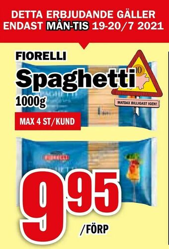 Matdax Spaghetti erbjuda