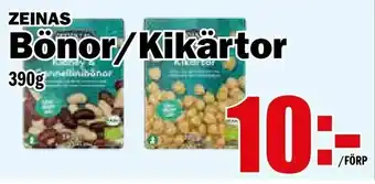 Matdax Bönor/Kikärtor erbjuda