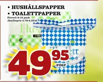 Matvärlden Tensta Hushållspapper • toalettpapper erbjuda
