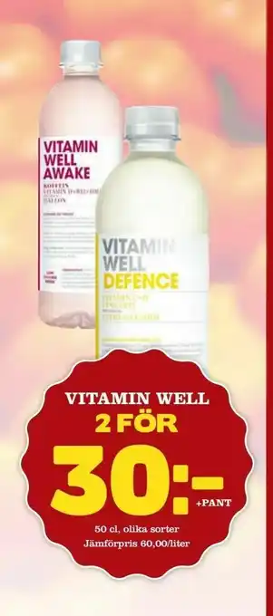 minmatbutik Vitamin well erbjuda