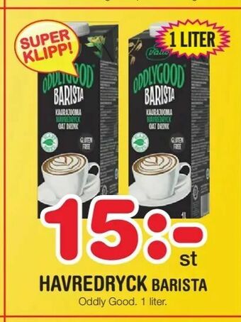 Nya Pulsen Havredryck barista erbjuda