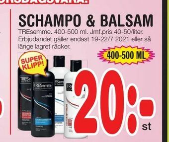 Nya Pulsen Schampo & balsam erbjuda