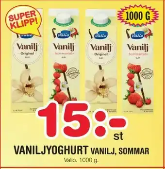 Vaniljyoghurt vanilj, sommar