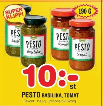 Nya Pulsen Pesto erbjuda