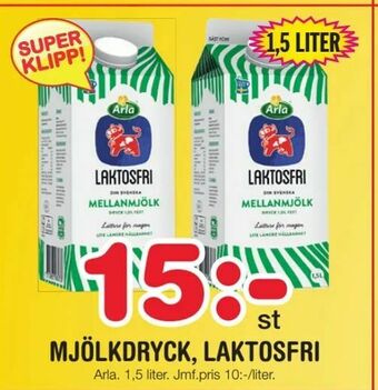 Nya Pulsen Mjölkdryck, laktosfri erbjuda