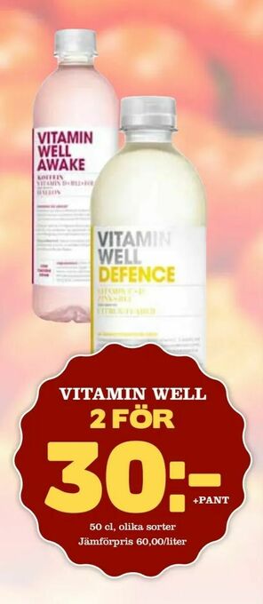 Nya Pulsen Vitamin well erbjuda