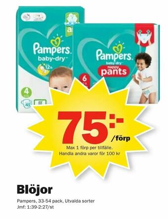 Pekås Blöjor erbjuda
