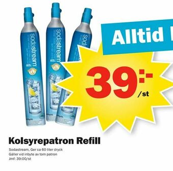 Pekås Kolsyrepatron Refill erbjuda