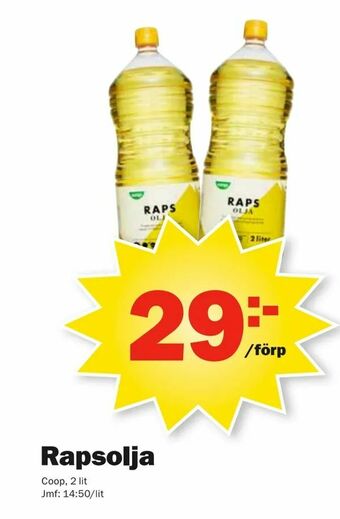 Pekås Rapsolja erbjuda