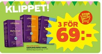 Stora Coop Kaffe/ekologiskt kaffe erbjuda