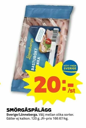 Stora Coop Smörgåspålägg erbjuda