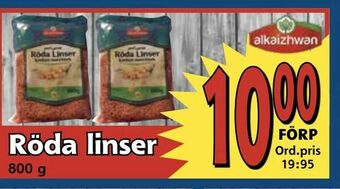 Supergrossen Röda linser erbjuda