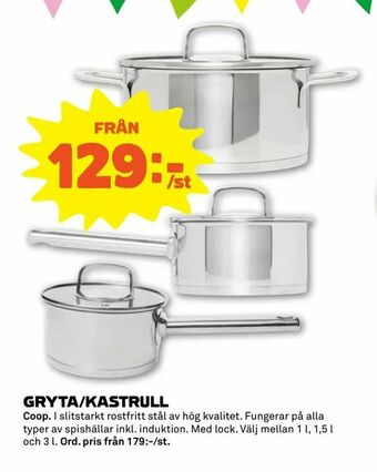Stora Coop Gryta/kastrull erbjuda