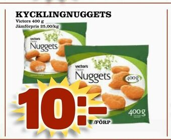 Supergrossen Kycklingnuggets erbjuda
