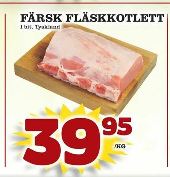 Supergrossen Färsk fläskkotlett erbjuda