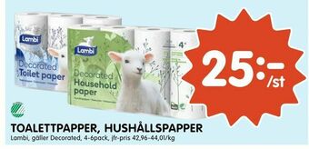 Tempo Toalettpapper, hushållspapper erbjuda