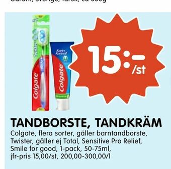 Tempo Tandborste, tandkräm erbjuda