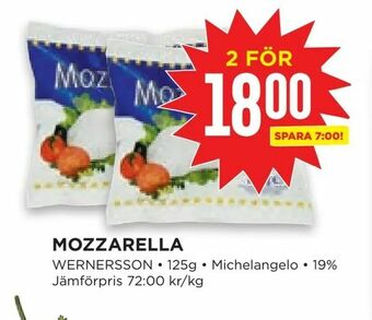 Willys Mozzarella erbjuda