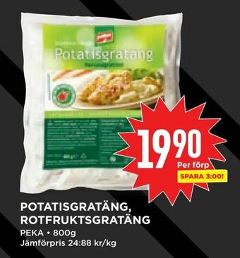 Willys Potatisgratäng, rotfruktsgratäng erbjuda