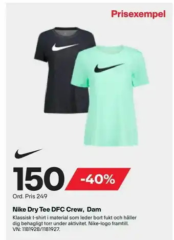 XXL Nike Dry Tee DFC Crew, Dam erbjuda
