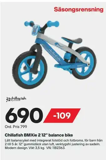 XXL Chillafish BMXie 2 12" balance bike erbjuda
