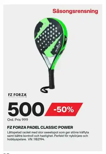 Fz forza padel classic power