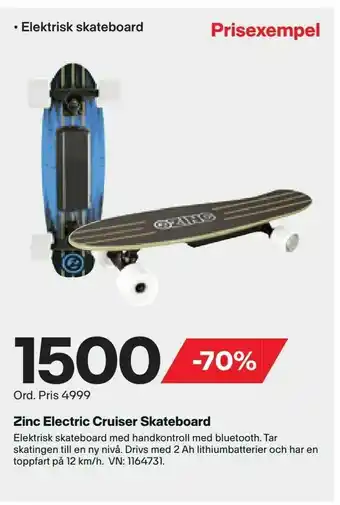 Zinc Electric Cruiser Skateboard