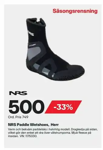 XXL NRS Paddle Wetshoes, Herr erbjuda